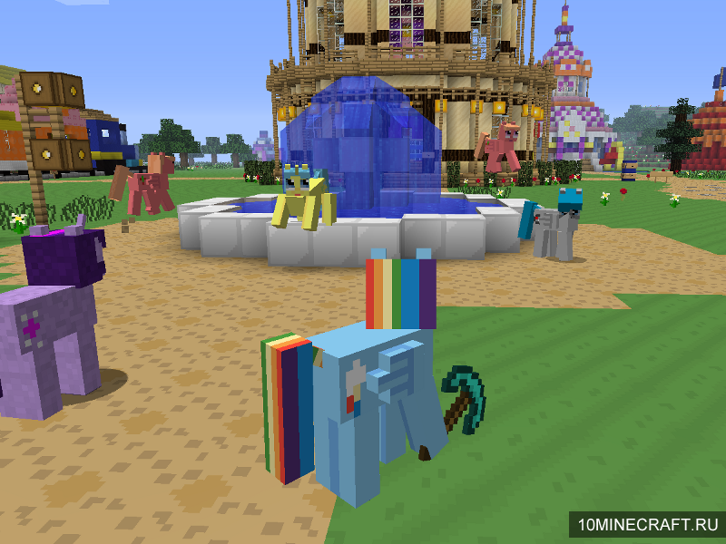 Minecraft с модом my little pony скачать