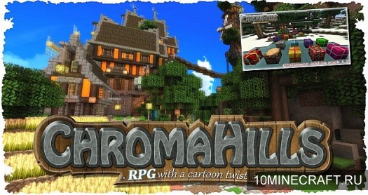Текстуры Chroma Hills RPG для Minecraft 1.8 [128x]