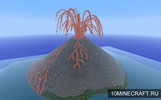 Карта Вулкан для Майнкрафт