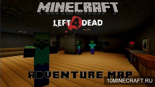 Карта Left 4 Dead для Minecraft