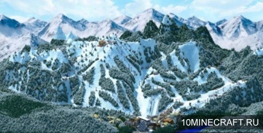 Карта Working Ski Resort для Майнкрафт 