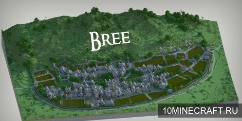 Карта Bree Town для Майнкрафт 