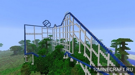 Карта The Blue Giant Roller Coaster для Minecraft