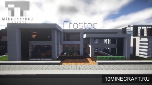 Карта Дом Frosted Modern для Minecraft