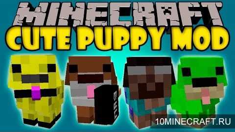 Мод Cute Puppy для Minecraft 1.7.10