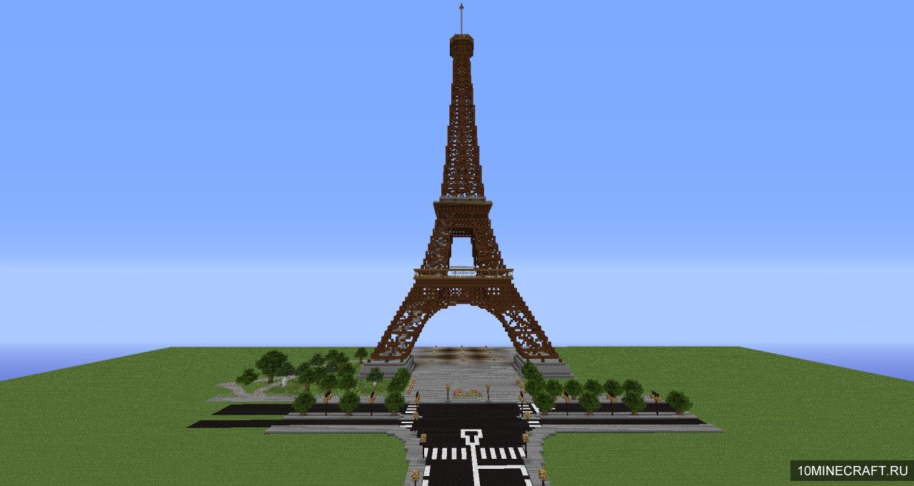 Скачать карту Эйфелева Башня для Minecraft