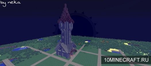 Карта The tower of the magician - Башня мага для Майнкрафт