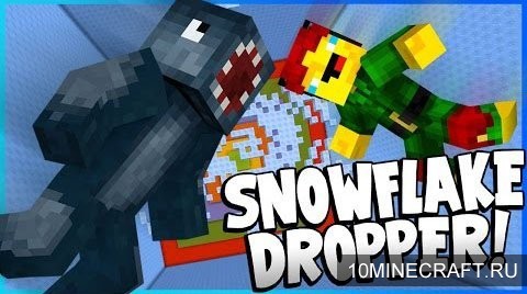 Карта Snowflake Dropper для Майнкрафт 