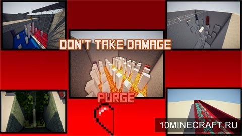 Карта Dont Take Damage Purge для Майнкрафт 