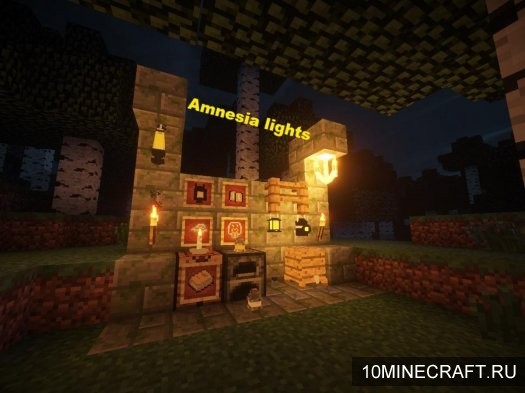 Мод Amnesia Lights для Майнкрафт 1.7.2