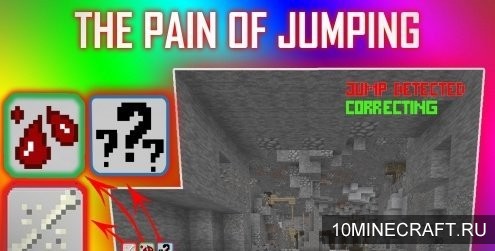 Карта The Pain of Jumping для Майнкрафт 