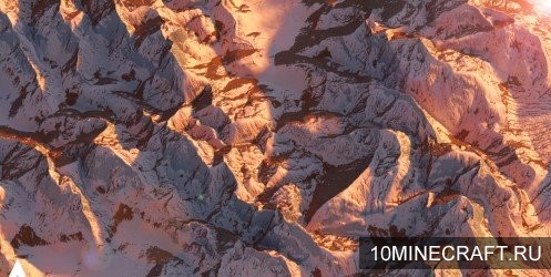 Карта Snowy Mountain ridges для Майнкрафт 
