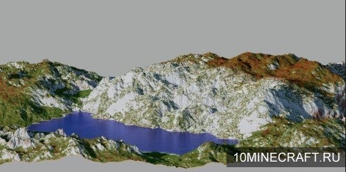 Карта The Tricolour Mountain для Майнкрафт 