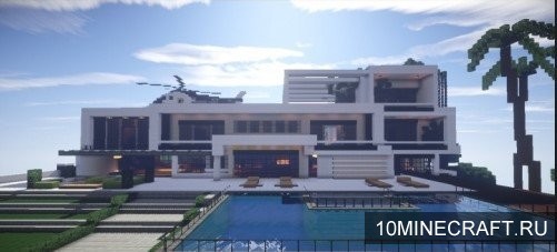 Карта Huge Modern House для Майнкрафт 