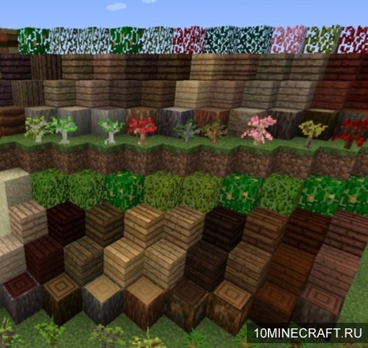 Мод The Natural Woods для Minecraft 1.11.2