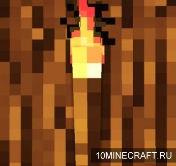 Мод Realistic Torches для Майнкрафт 1.11