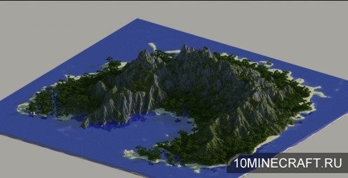 Карта Jungle Island для Майнкрафт 