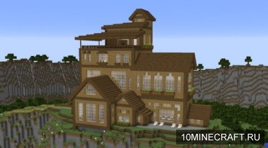 Cliffside Wooden Mansion