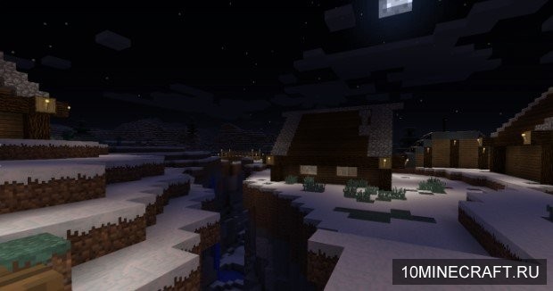 Зимняя карта minecraft pe